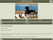 Tablet Screenshot of caneycreekkennels.com